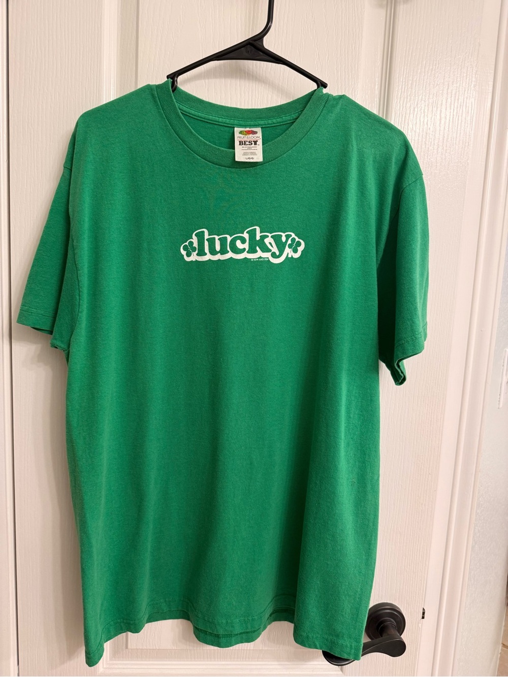Green "Lucky" Graphic Tee - Brand